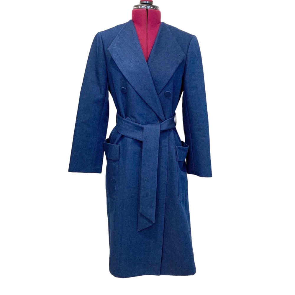 NWT Club Monaco Trench Coat Blue S NWT